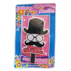 شمع تولد مدل کلاه سیبیل