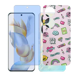 Glass together model anti blue screen protector suitable for Honor 90 mobile phone with back cover sticker