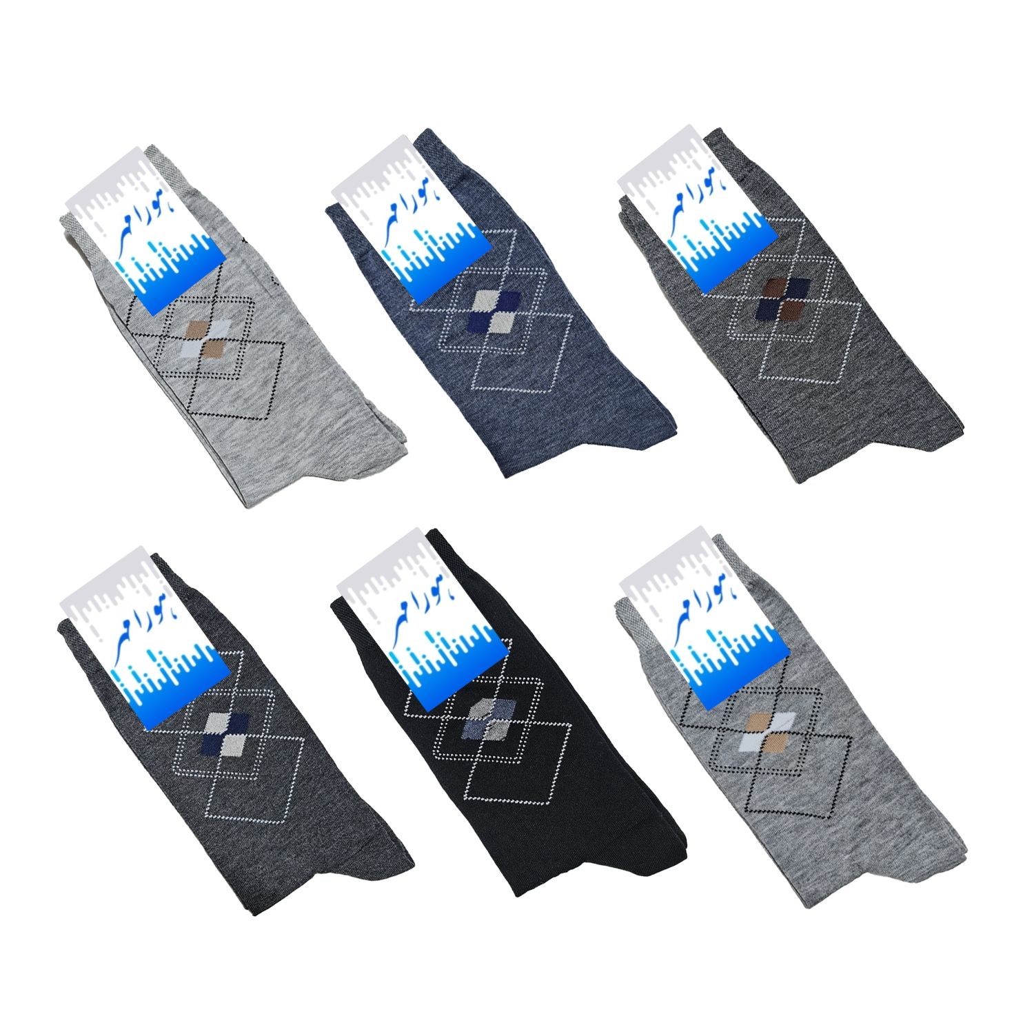 جوراب ساق بلند هورا مهر مدل HS-LA06 مجموعه 6 عددی -  - 1