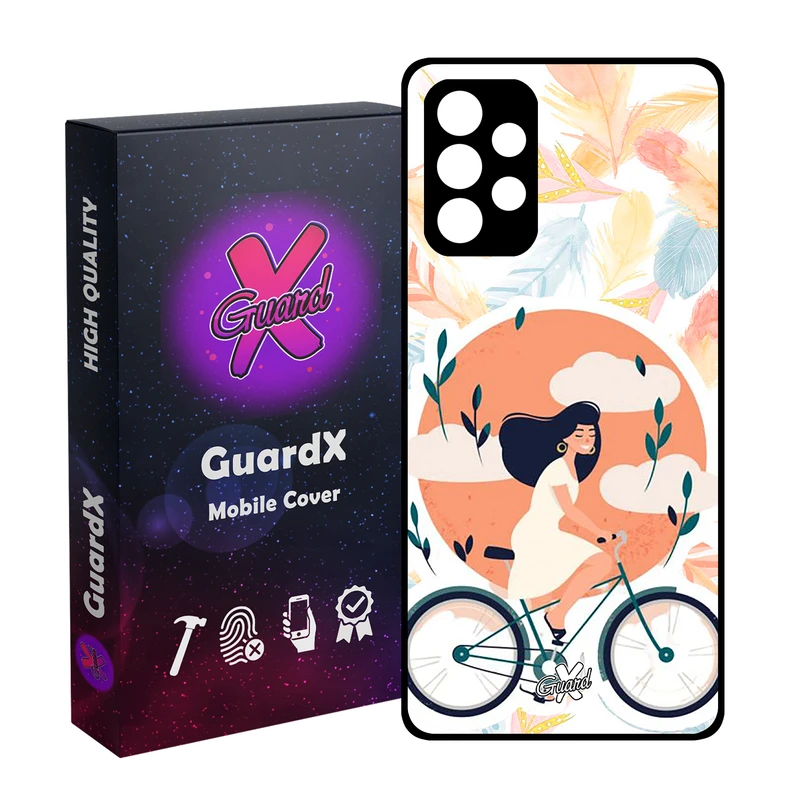 کاور گارد ایکس طرح Girl مدل Glass10340 مناسب برای گوشی موبایل سامسونگ Galaxy A32 4G