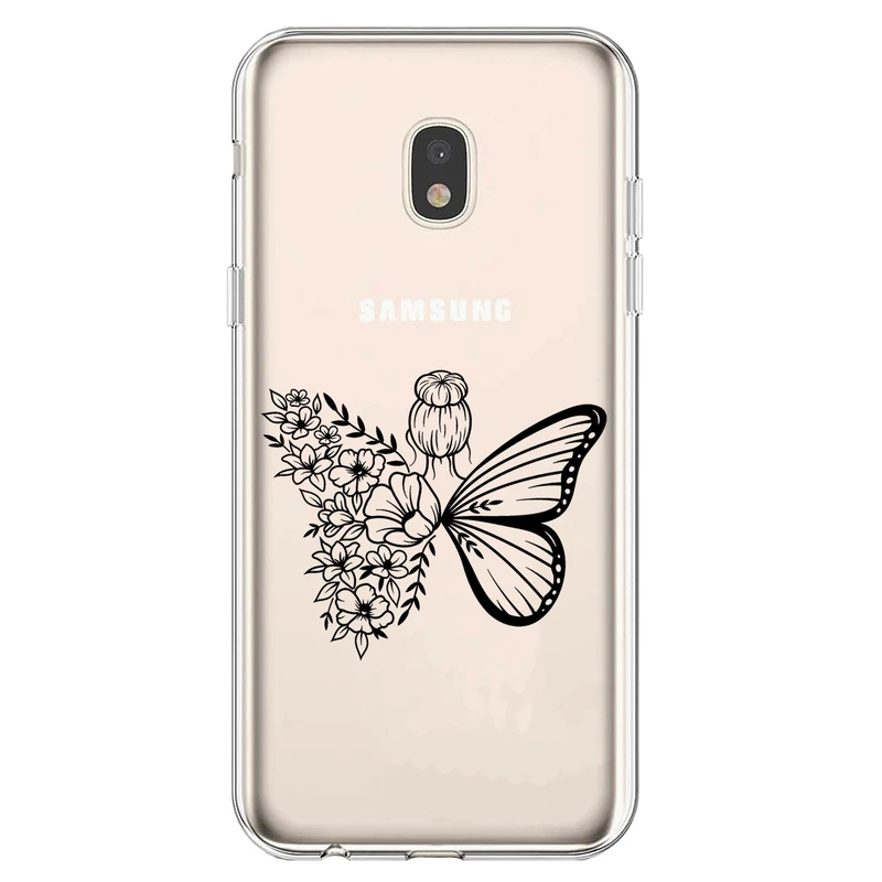 کاور مگافون طرح دختر پروانه ای مدل C53-B مناسب برای گوشی موبایل سامسونگ Galaxy J7 Pro / J730