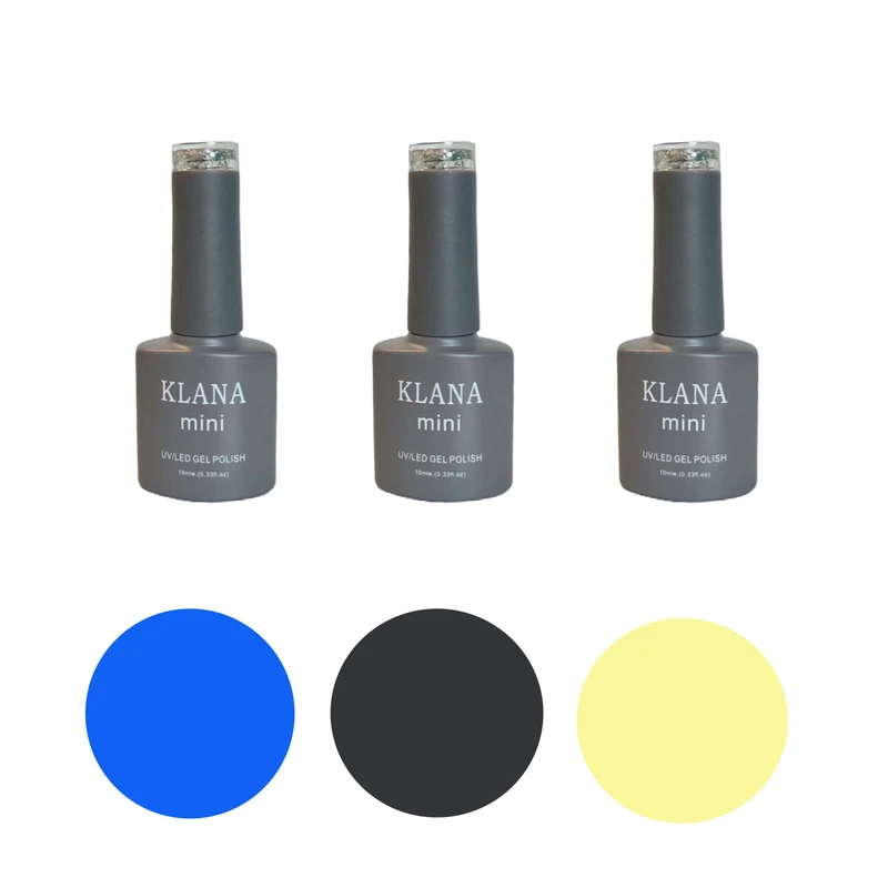 لاک ژل دیسکو کلانا کد 006 008 009 بسته 3 عددی