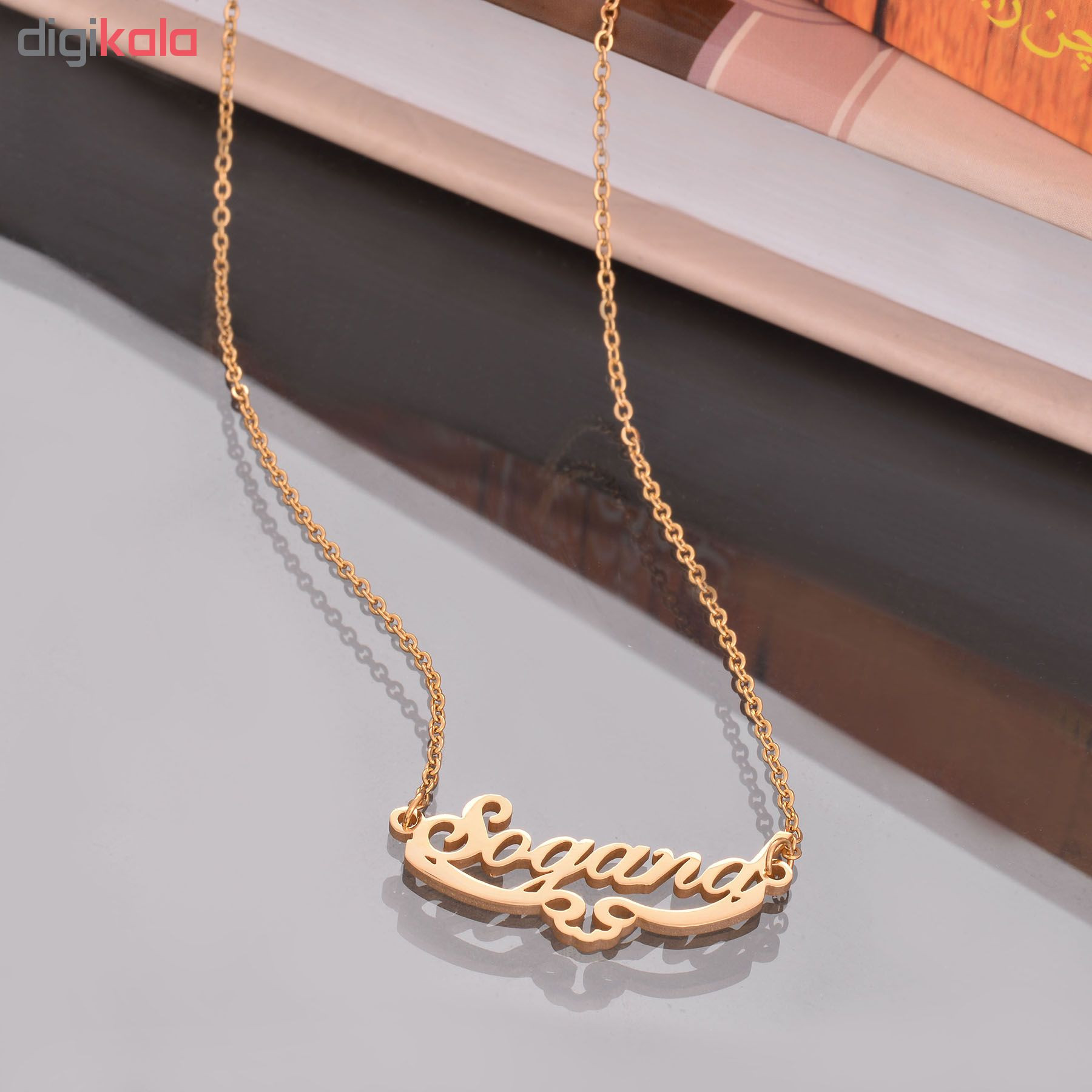 گردنبند زنانه طرح سوگند کد GA1142 گردنبند زنانه طرح سوگند کد GA1142