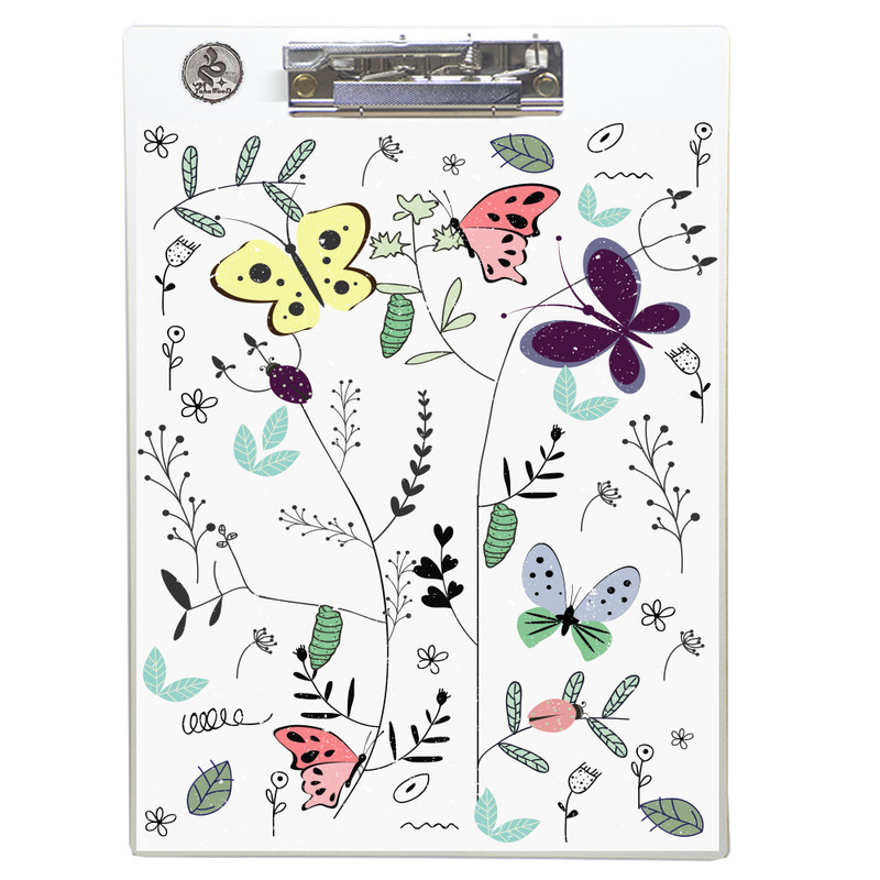 تخته شاسی طه چوب مدل Butterfly 05 سایز A4