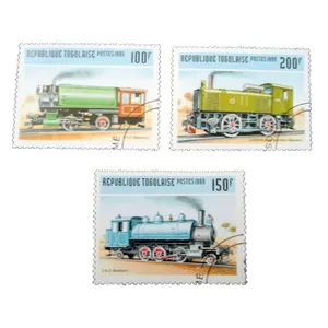 تمبر یادگاری مدل قطار كد bc-2266 مجموعه 3 عددي