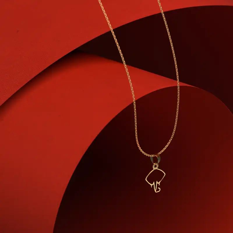 گردنبند طلا 18 عیار زنانه مدوپد مدل سفره ماهی کد B3-1-1038