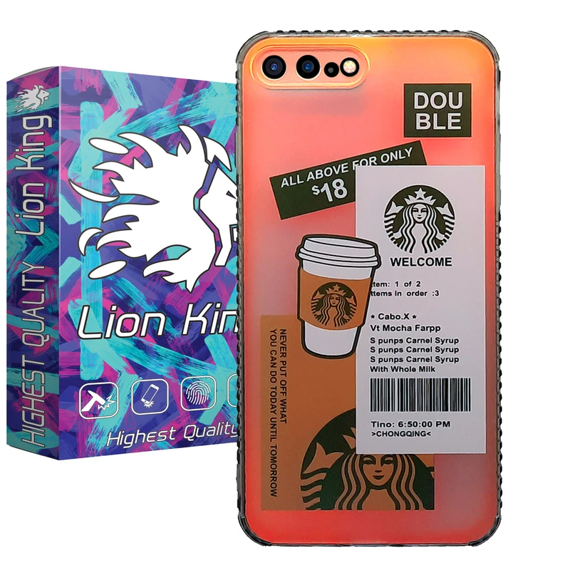  کاور لاین کینگ مدل هولوگرامی S1 مناسب برای گوشی موبایل اپل iPhone 7/8 Plus