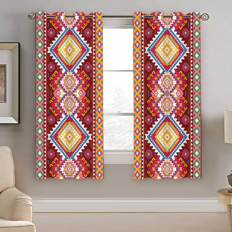 پرده نیروانا طرح سنتی مدل مخمل کد 4417  سایز 140×200 سانتی متر