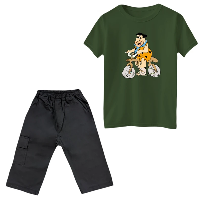 ست تی‌شرت و شلوارک پسرانه مدل عصر هجر کد 1