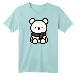 تی شرت آستین کوتاه بچگانه مدل خرس و شال