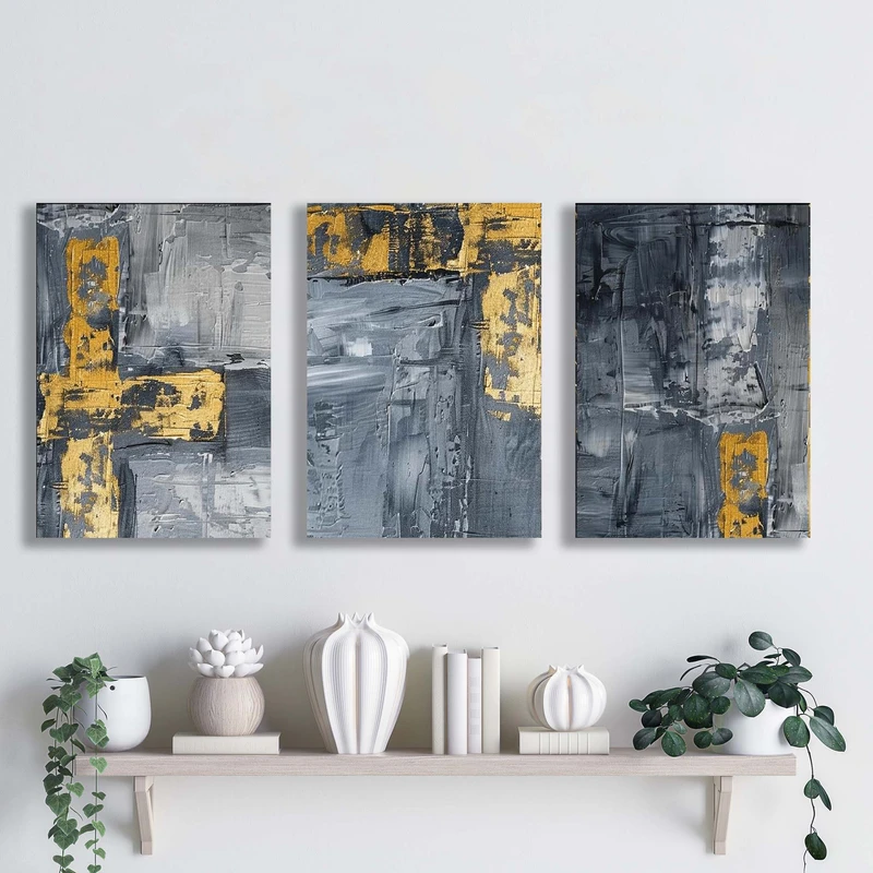 تابلو شاسی آتریسا مدل آبستره ATA183 مجموعه سه عددی