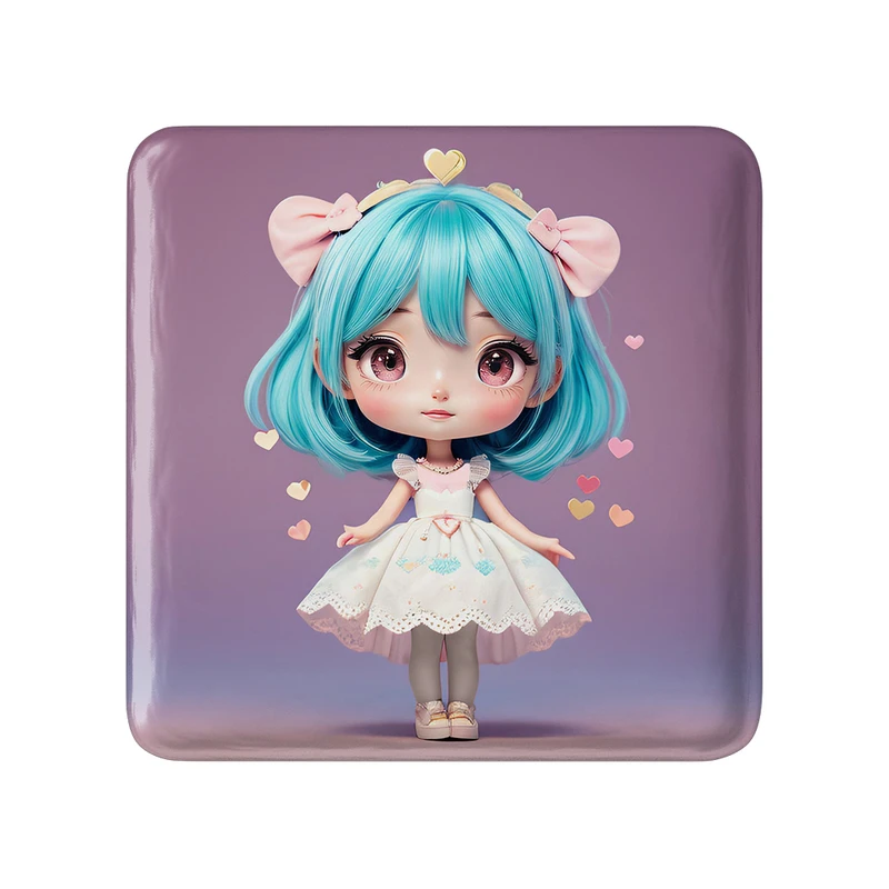 پیکسل خندالو طرح دخترانه (Girlish) مدل مربعی کد 36858