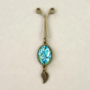 گیره روسری زنانه مدل گل كد SF189-BL