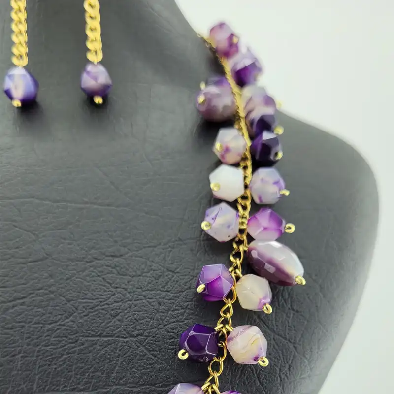 نیم ست زنانه مدل سنگ عقیق هرزگوال کد w38