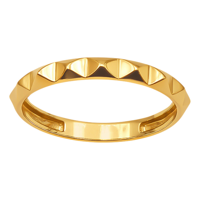 انگشتر طلا 18 عیار زنانه زرلاین مدل 2025 سایز 55