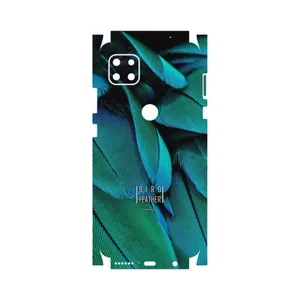 MAHOOT Green Feather-FullSkin Cover Sticker for Motorola MOTO G 5G