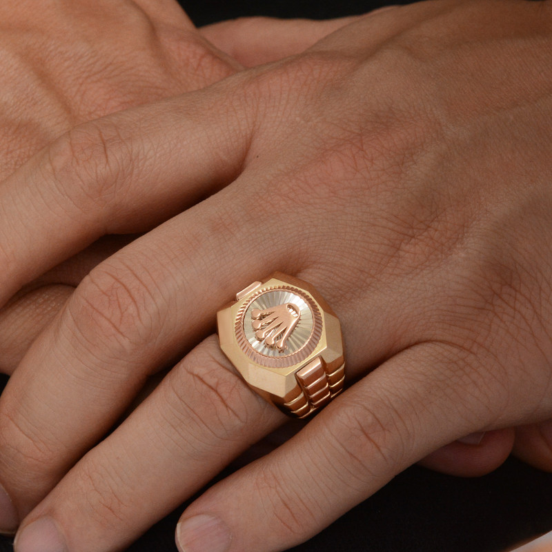 انگشتر طلا 18 عیار مردانه طلای مستجابی مدل تاج کد RTAJ62 انگشتر طلا 18 عیار مردانه طلای مستجابی مدل تاج کد RTAJ62