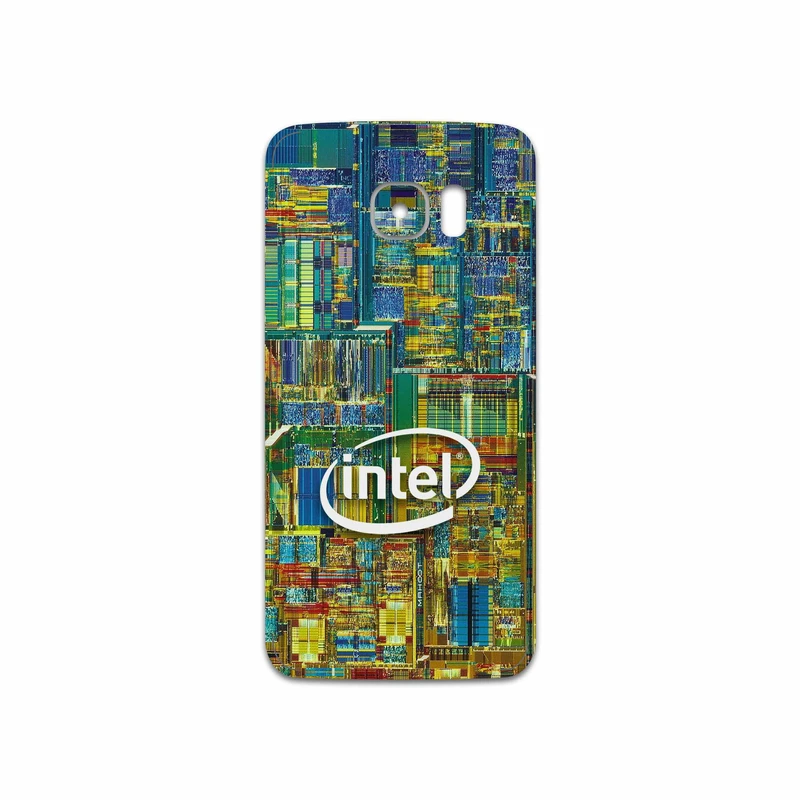 برچسب پوششی ماهوت مدل Intel Brand مناسب برای گوشی موبایل سامسونگ Galaxy S7 Edge