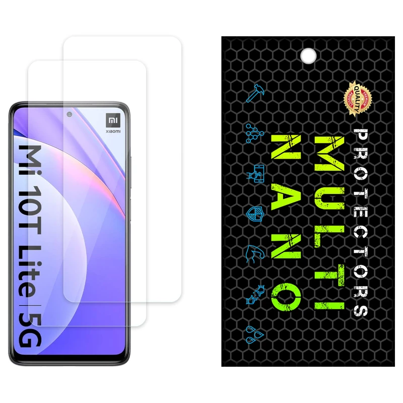 محافظ صفحه نمایش شفاف مولتی نانو مدل X-S2N مناسب برای گوشی موبایل شیائومی Mi 10T Lite 5G بسته دو عددی