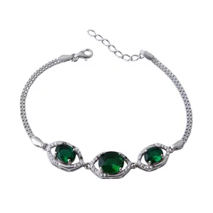 دستبند نقره زنانه بازرگانی میلادی کد DP_375