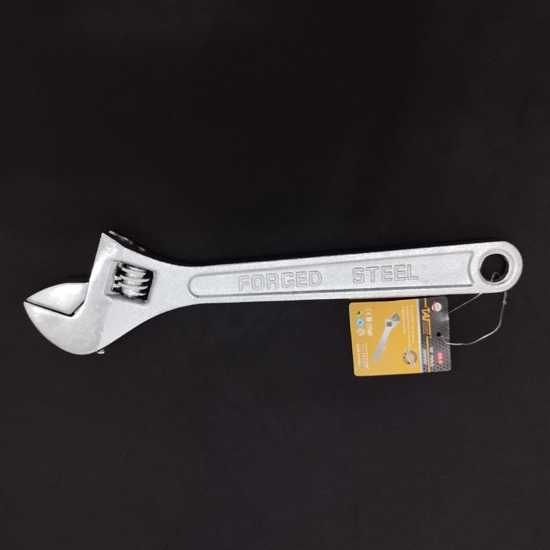 آچار فرانسه تات مدل Forged-steel سایز 8 اینچ