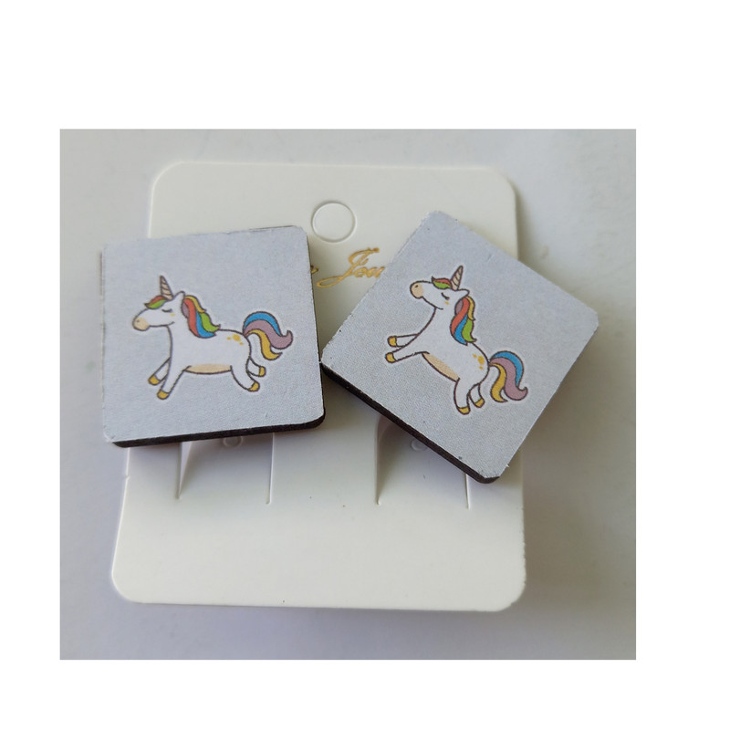 گوشواره دخترانه مدل اسب تک شاخ کد 105