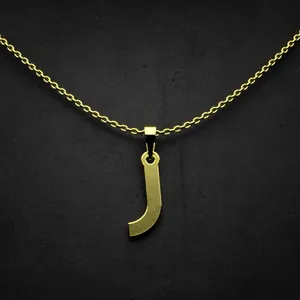گردنبند طلا 18 عیار زنانه مدوپد مدل حرف ر کد I2-1-1664