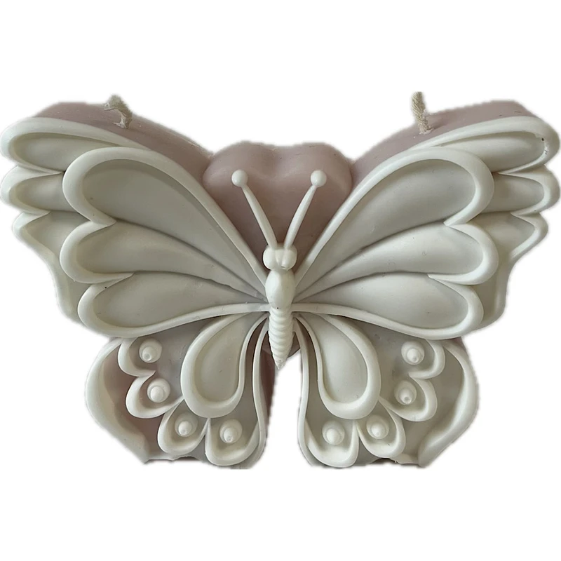 شمع دست‌ساز بدون‌بو مدل پروانه زمان اتمام 2 ساعت