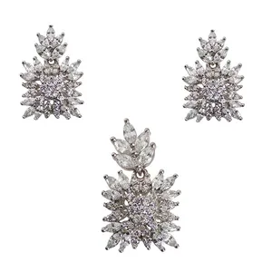 نیم ست نقره زنانه کد 66490