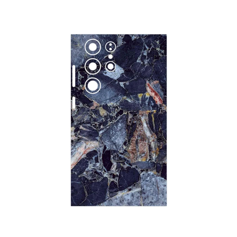 برچسب پوششی ماهوت مدل Broken black marble مناسب برای گوشی موبایل سامسونگ Galaxy S23 Ultra