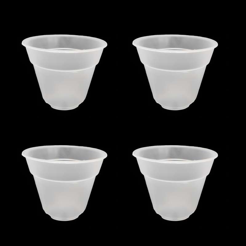 گلدان مدل شفاف ارکیده کد MGH_13_S20 مجموعه 4 عددی