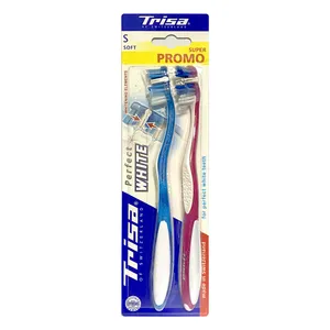 مسواک تریزا سری Super Promo مدل Perfect White با برس نرم بسته 2 عددی