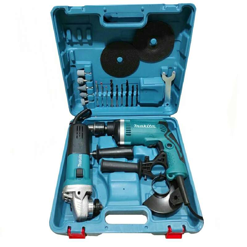 مجموعه 20 عددی دریل چکشی مدل HP1630 به همراه مینی سنگ