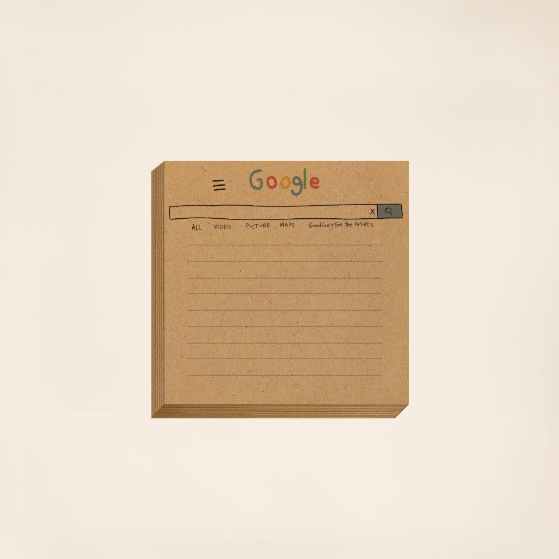 کاغذ یادداشت مریخ مدل Google 1038 سایز ۹×۹ سانتیمتر بسته ۱۰۰ عددی