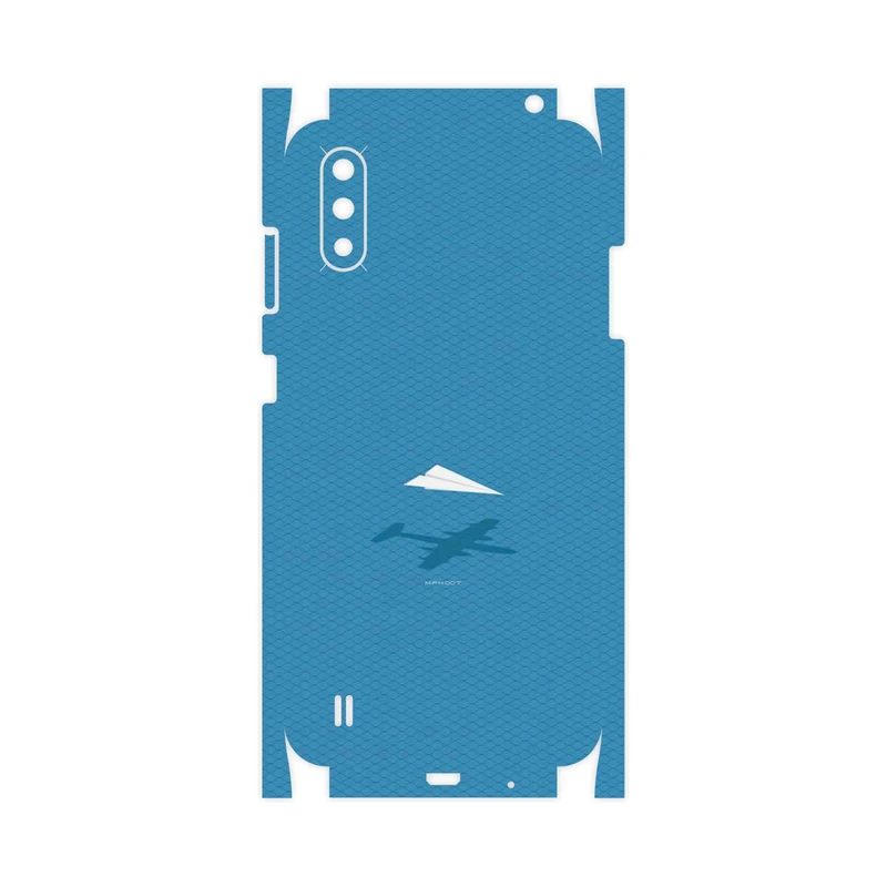 برچسب پوششی ماهوت مدل Minimal Paper Airplane-FullSkin مناسب برای گوشی موبایل سامسونگ Galaxy A01