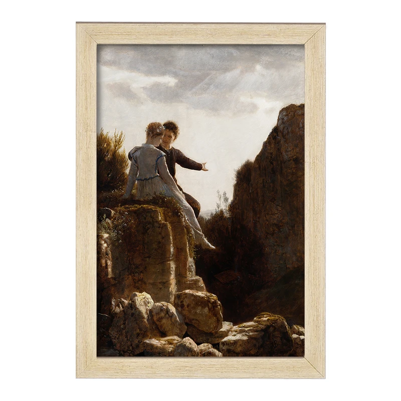 تابلو خندالو مدل نقاشی ماه عسل اثر آرنولد بوکلین کد F12384