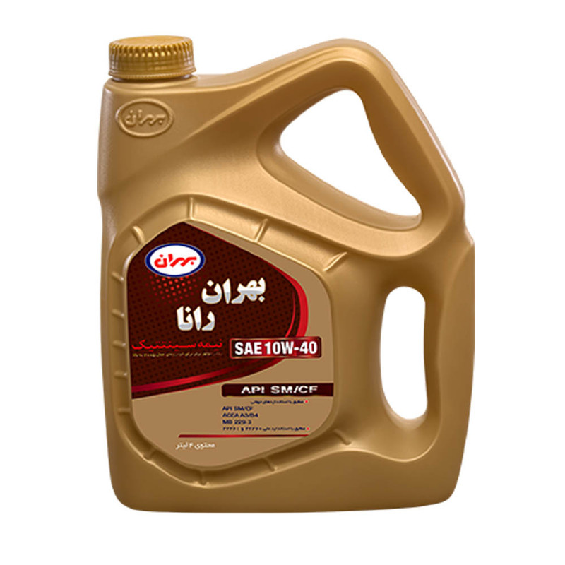 روغن موتور خودرو بهران مدل 10W40 حجم چهار لیتر