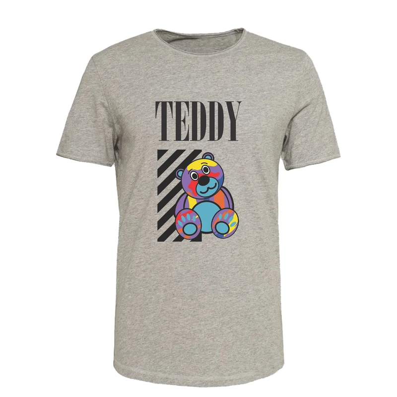 تی شرت آستین کوتاه زنانه مدل T303 طرح تدی