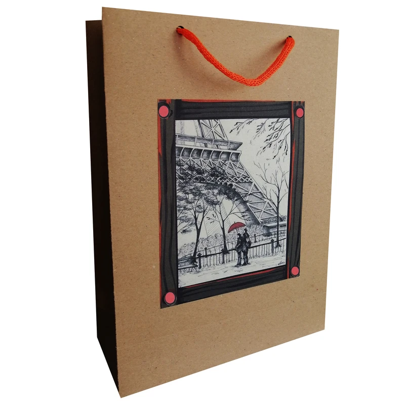 پاکت هدیه مدل حال و هوای پاریس مجموعه 5 عددی