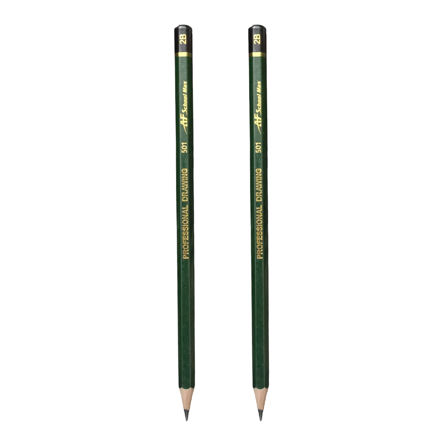 مداد طراحی ای اف اسکول مکس مدل Professional drawing 2B بسته دو عددی