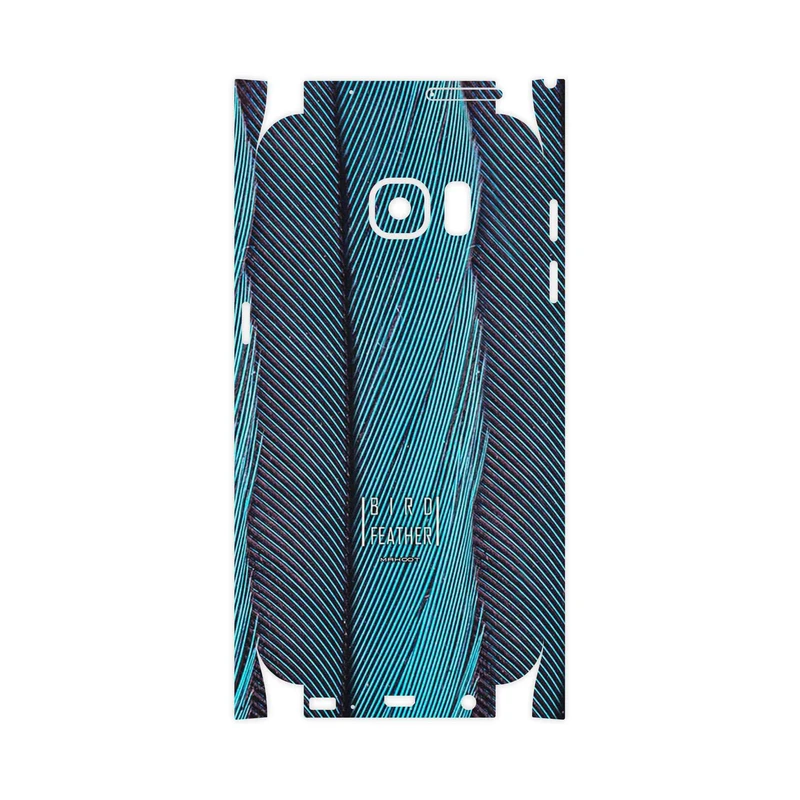 برچسب پوششی ماهوت مدل Turquoise feathers-FullSkin مناسب برای گوشی موبایل سامسونگ Galaxy S7