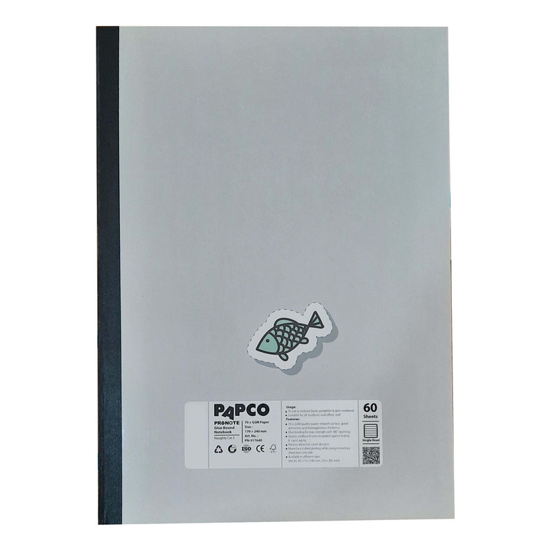 دفتر مشق 60 برگ پاپکو مدل پرونوت کد PN-917640