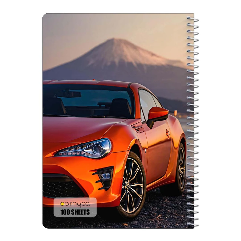 دفتر مشق 100 برگ سیمی کارنیکا طرح تویوتا جی تی ۸۶ Toyota GT86 کد 13335