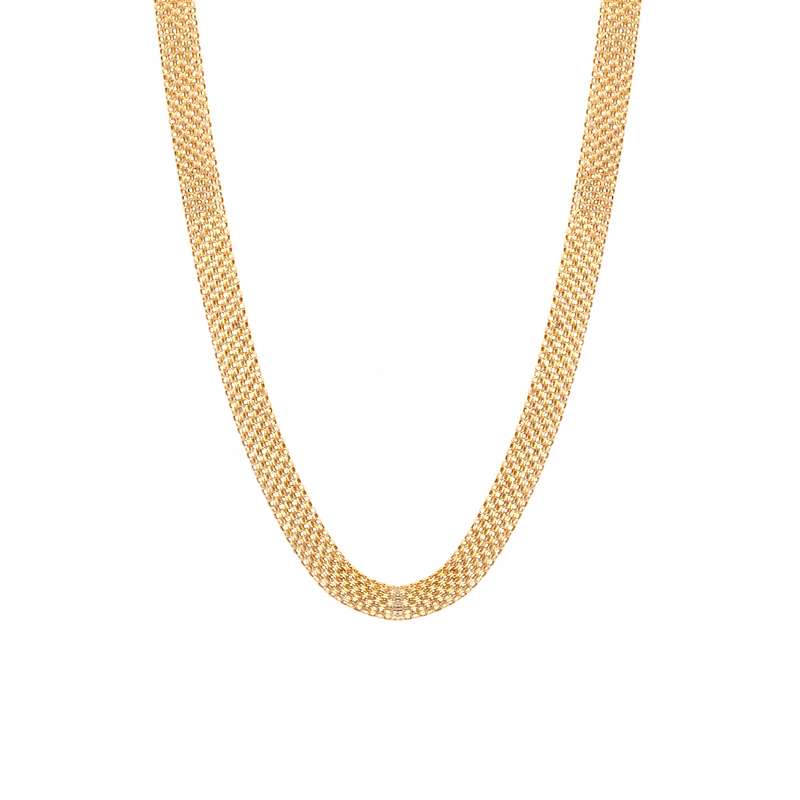 گردنبند طلا 18 عیار زنانه الی گالری مدل کاف دو گردنبند طلا 18 عیار زنانه الی گالری مدل کاف دو