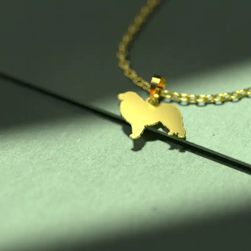 گردنبند طلا 18 عیار زنانه مدوپد مدل سگ کد J2-1-1213