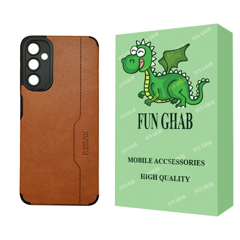 کاور فان قاب مدل چرم مناسب برای گوشی موبایل سامسونگ Galaxy A05s