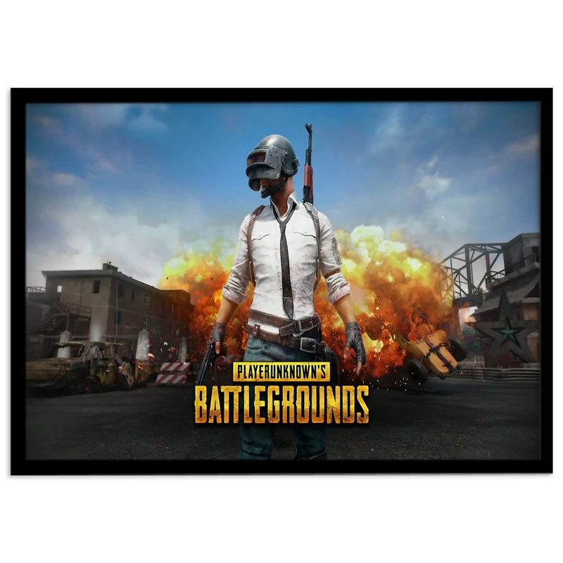تابلو نوری بکلیت طرح بازی گیم نت Battlegrounds مدل چراغدار B-s1377
