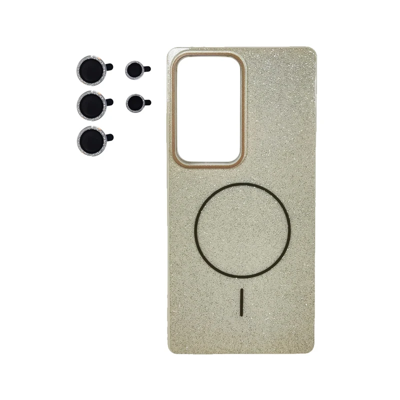 کاور مدل Shine MagSafe PC کد VD مناسب برای گوشی موبایل سامسونگ GALAXY S25 ULTRA به همراه محافظ لنز