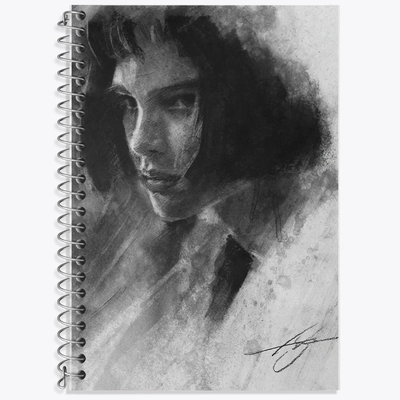 دفتر زبان 50 برگ خندالو مدل سه خط طرح ماتیلدا کد F1117