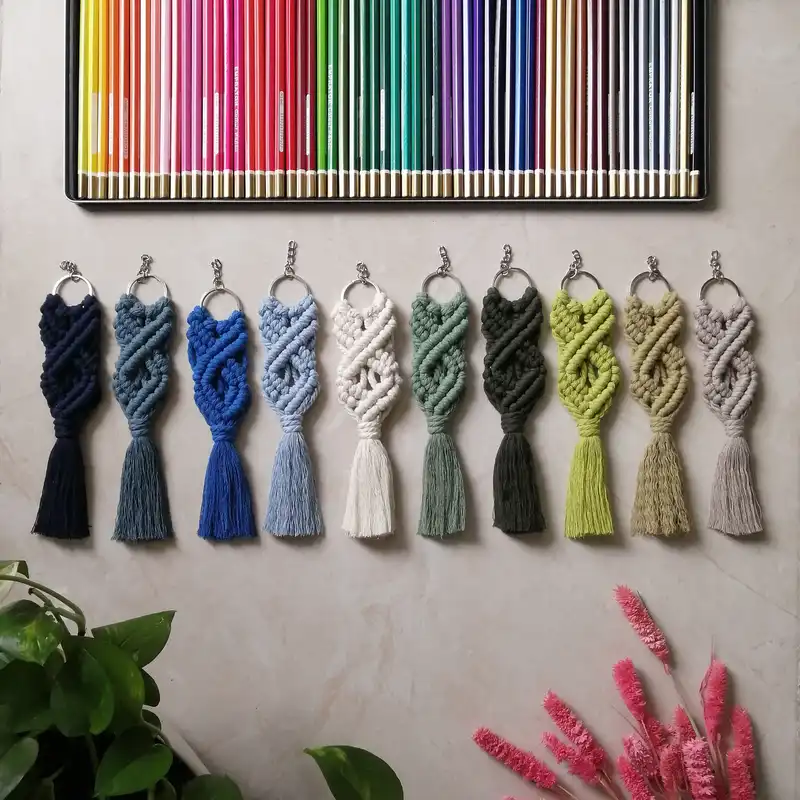 جاکلیدی بافتنی مدل مکرومه کد 17